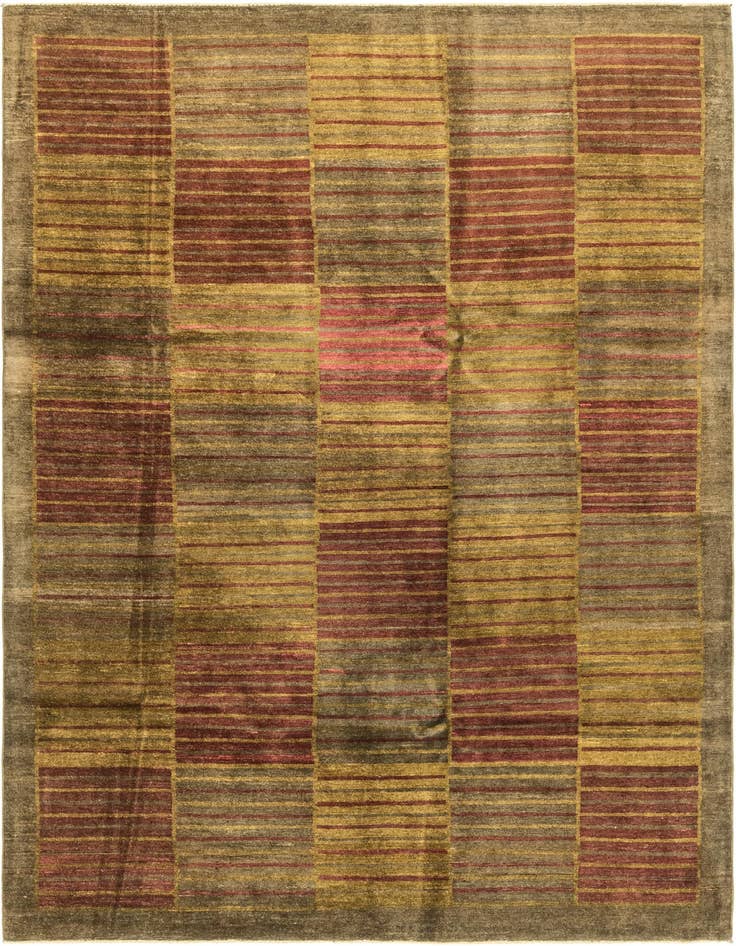 Detail image of 6' 8 x 9' 9 Hand Knotted Modern Ziegler Rug