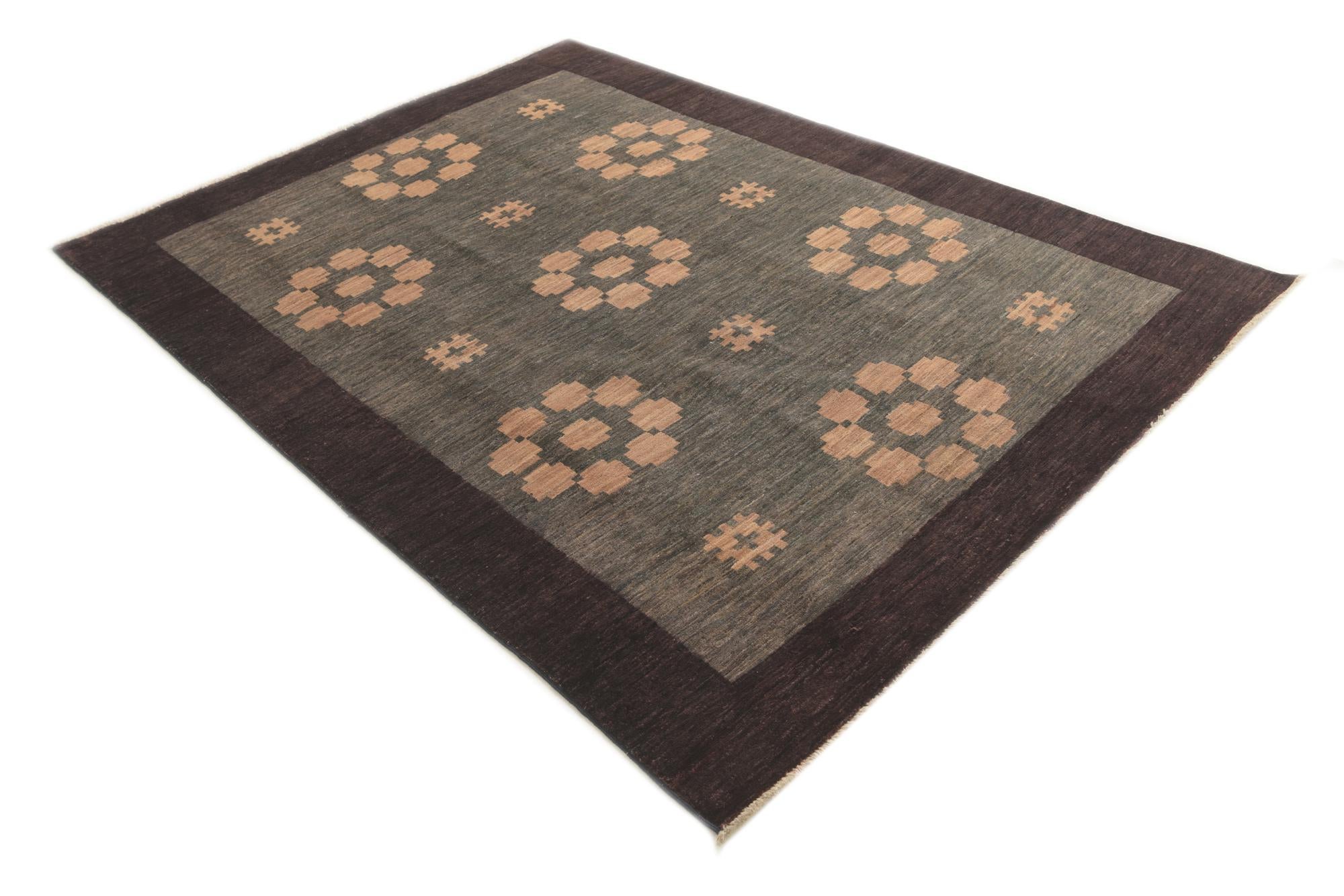 5' 9 x 7' 10 Hand Knotted Modern Ziegler Rug