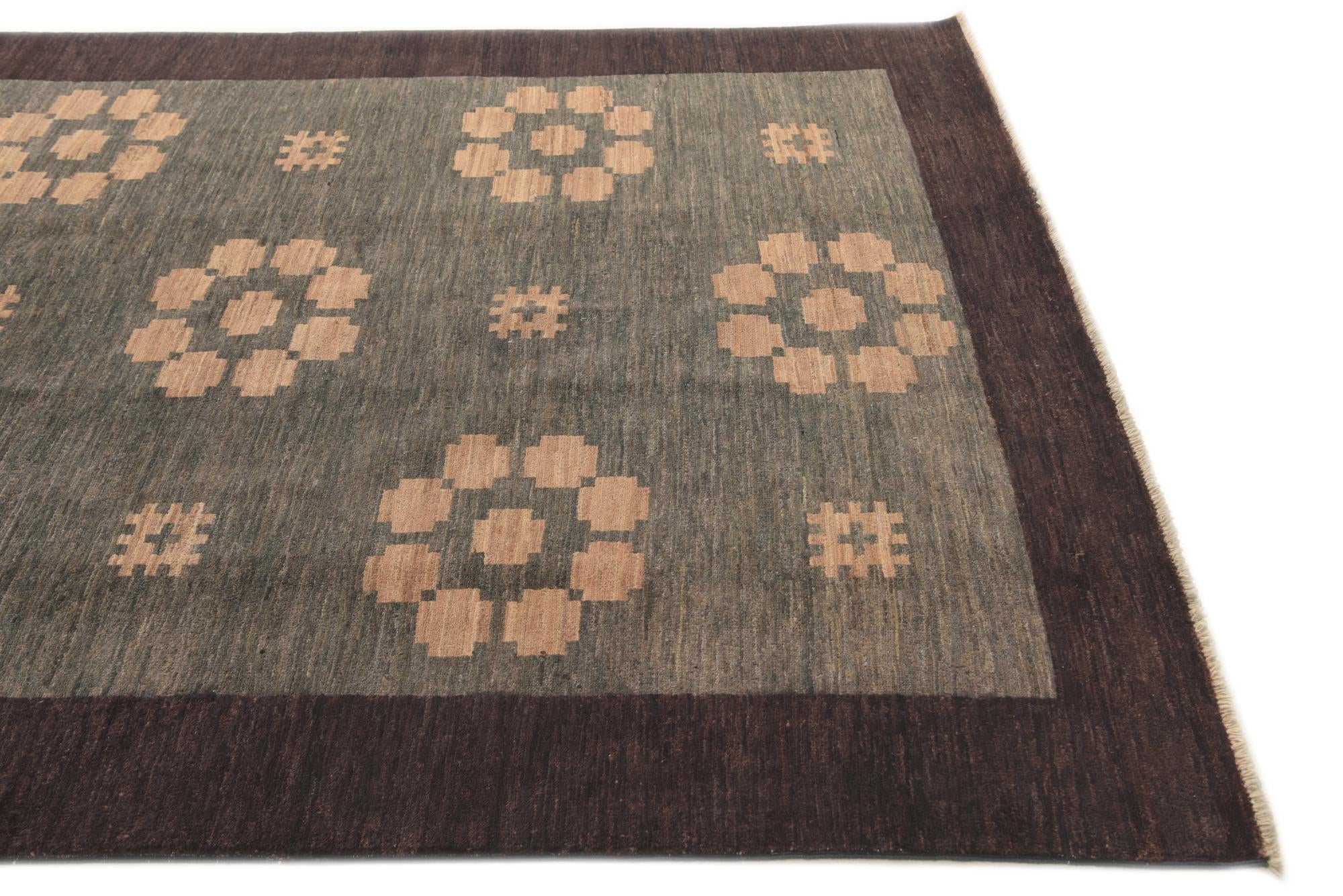 5' 9 x 7' 10 Hand Knotted Modern Ziegler Rug