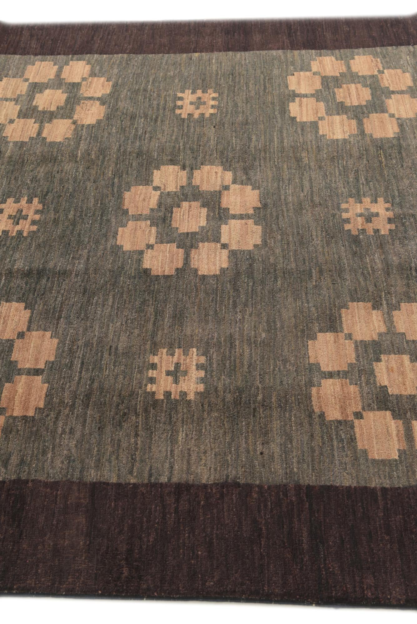 5' 9 x 7' 10 Hand Knotted Modern Ziegler Rug