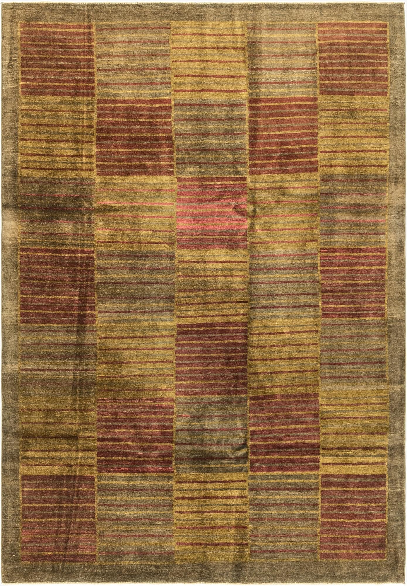 6' 8 x 9' 9  Hand Knotted Modern Ziegler Rug