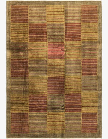 6' 8 x 9' 9 Hand Knotted Modern Ziegler Rug