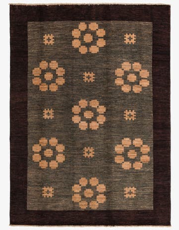 5' 9 x 7' 10 Hand Knotted Modern Ziegler Rug