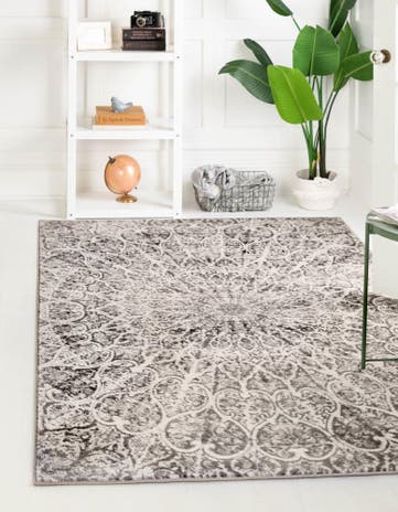 Dark Gray Monte Carlo Rug