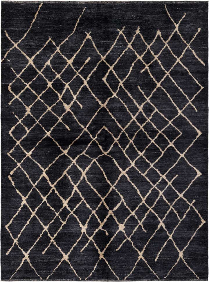 5' 9 x 7' 9 Hand Knotted Moroccan Wool Rug