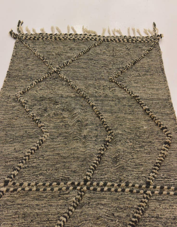 Detail image of 4' 11 x 8' 4  Hand Knotted Moroccan Wool Rug