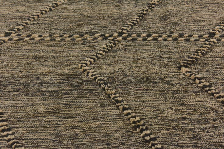Detail image of 4' 11 x 8' 4 Hand Knotted Moroccan Wool Rug