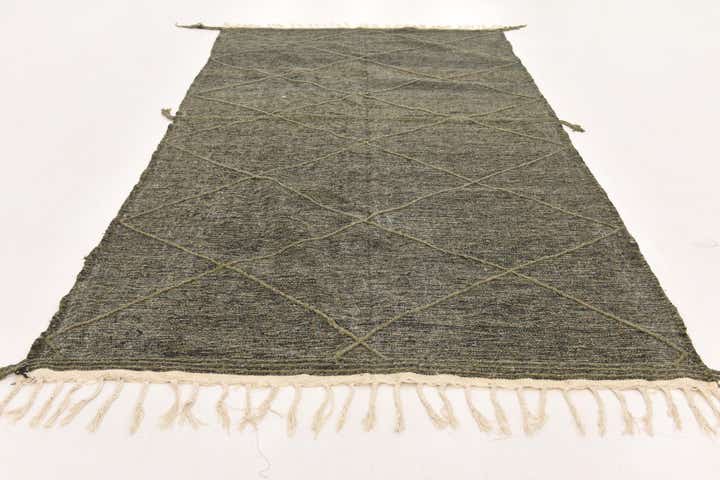 6' 8 x 11' 5 Hand Knotted Moroccan Wool Rug