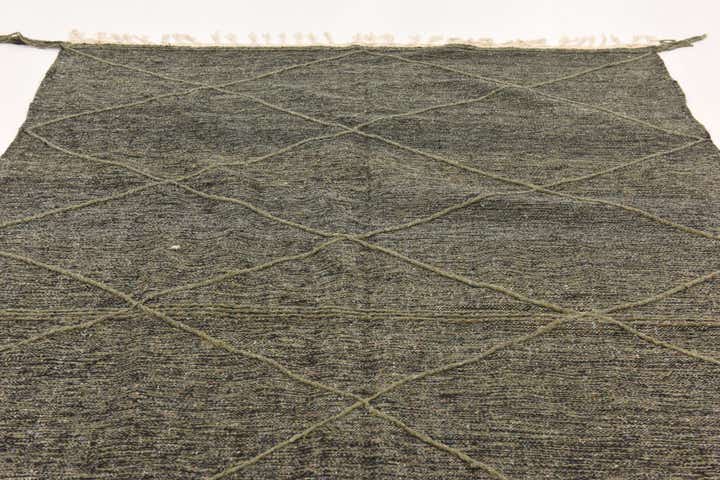 6' 8 x 11' 5 Hand Knotted Moroccan Wool Rug