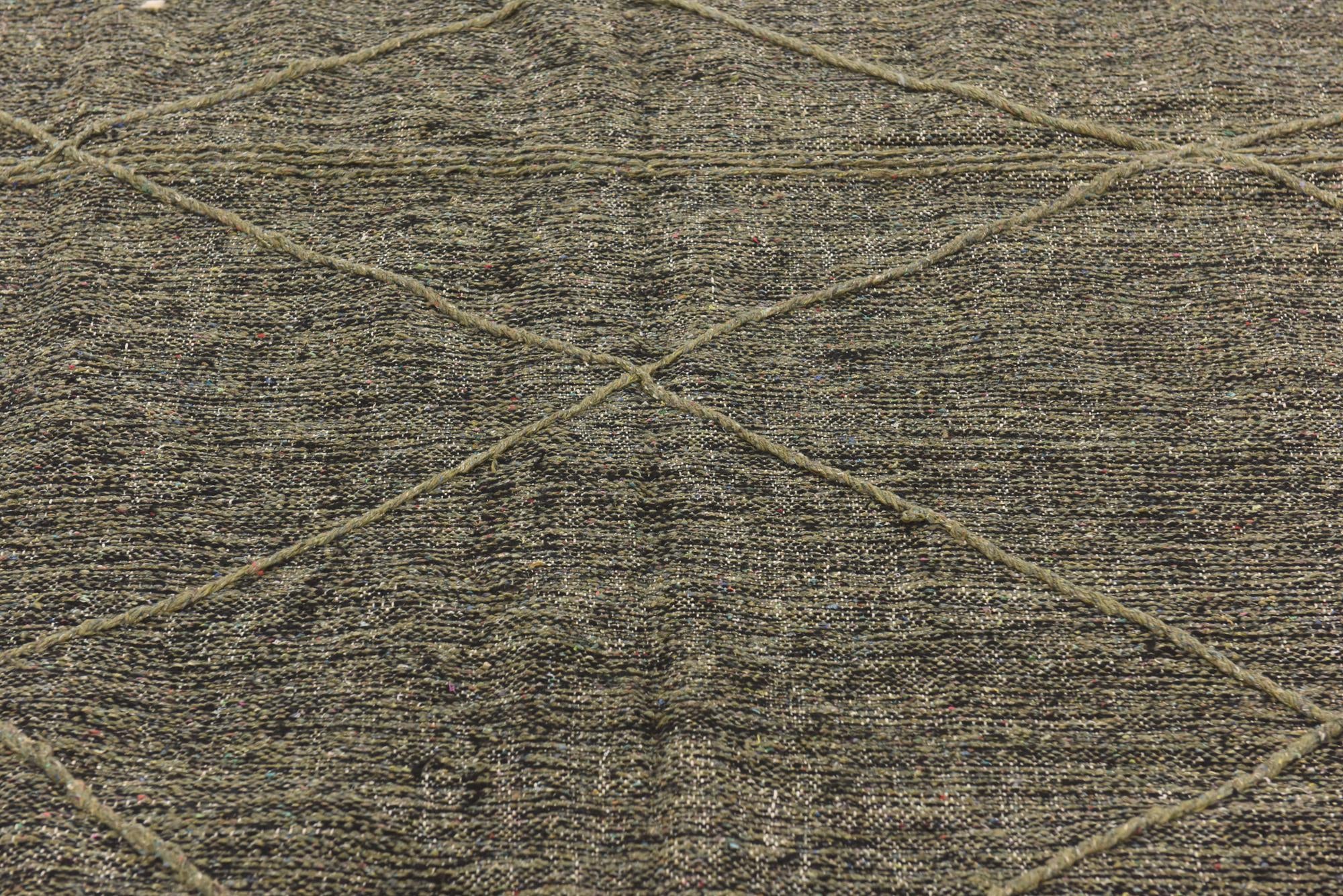 6' 8 x 11' 5 Hand Knotted Moroccan Wool Rug
