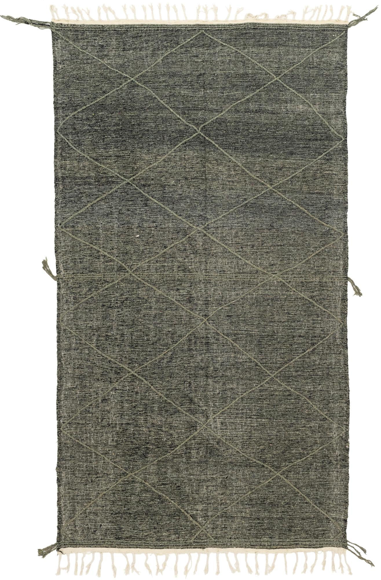 6' 8 x 11' 5 Hand Knotted Moroccan Wool Rug