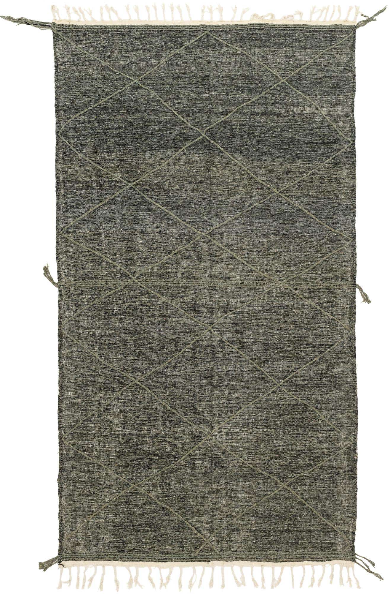 6' 8 x 11' 5 Hand Knotted Moroccan Wool Rug