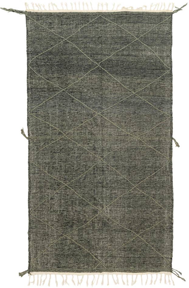 Detail image of 6' 8 x 11' 5 Hand Knotted Moroccan Wool Rug