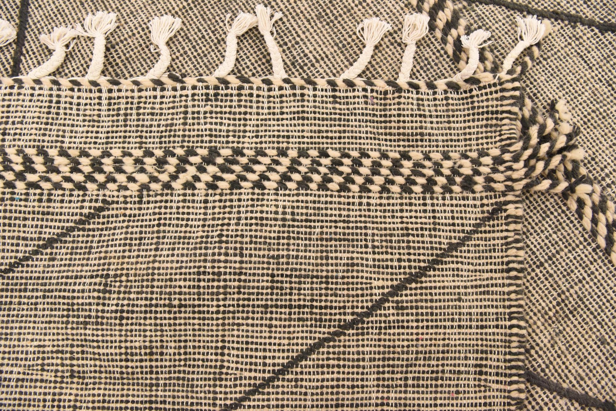 6' 8 x 9' 6 Hand Knotted Moroccan Wool Rug