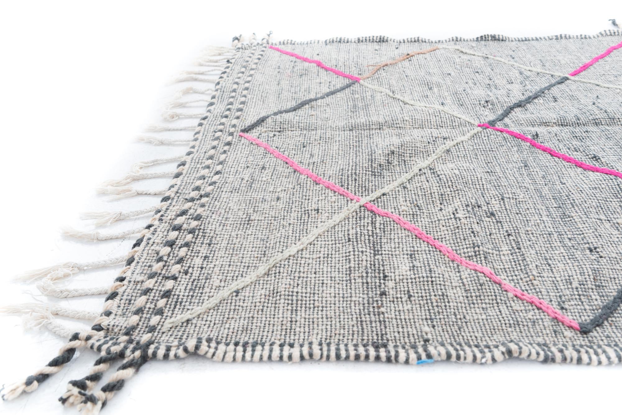 5' x 8' 3 Hand Knotted Moroccan Wool Rug