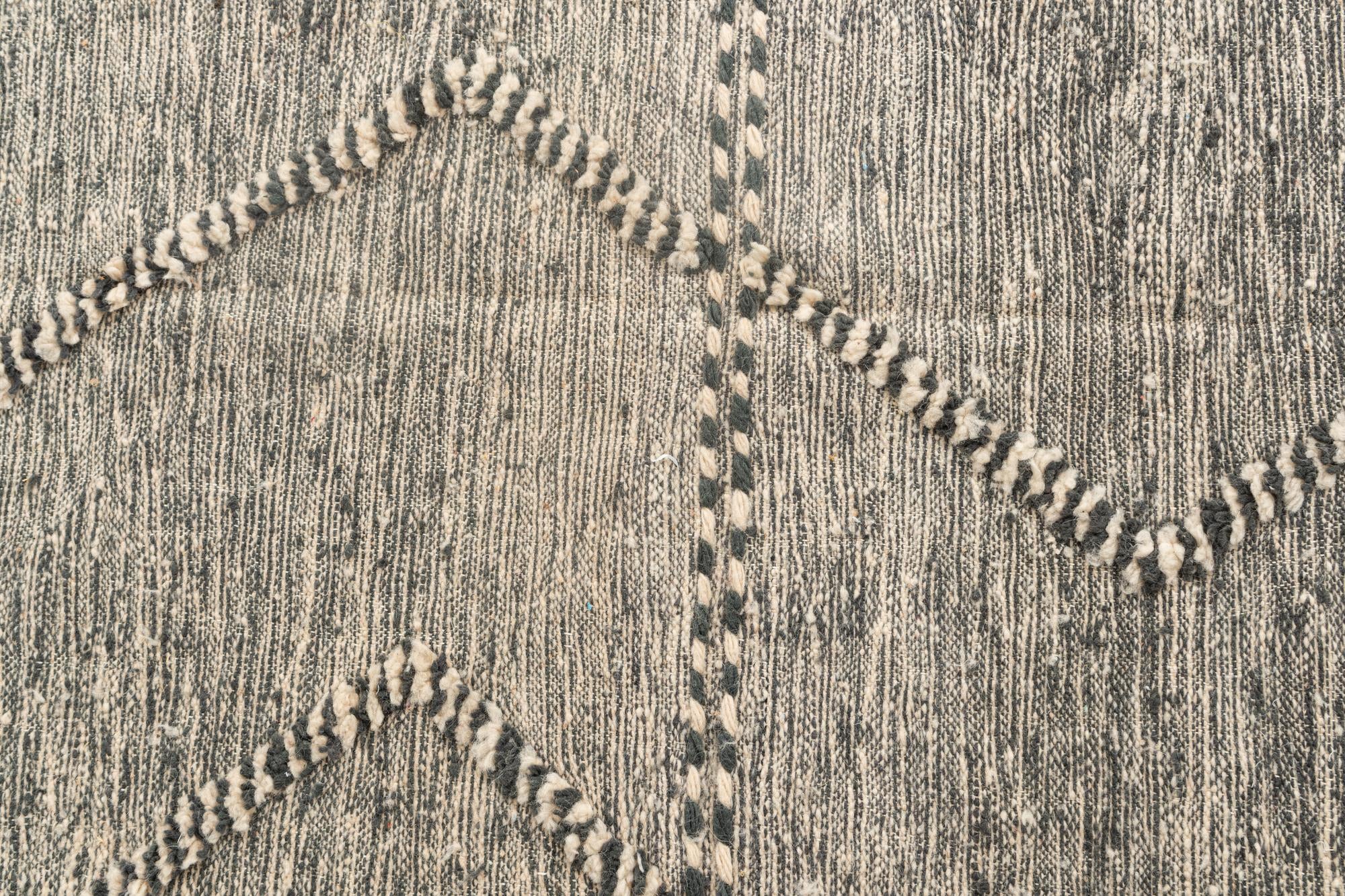5' x 8' 7 Hand Knotted Moroccan Wool Rug