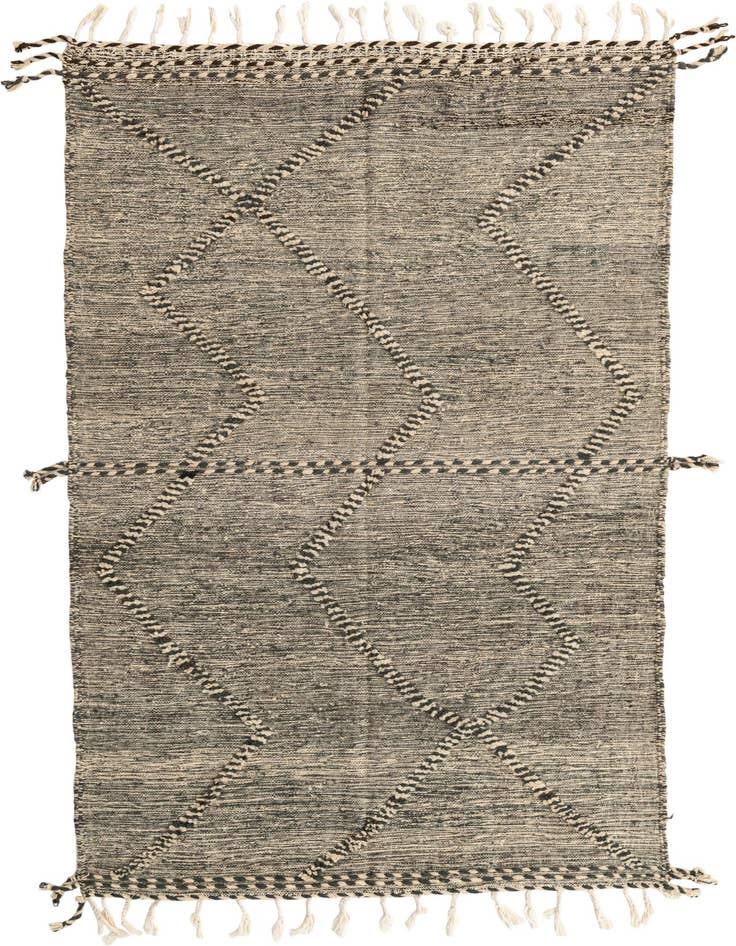 Detail image of 5' x 8' 7 Hand Knotted Moroccan Wool Rug
