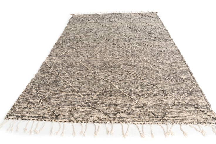 Detail image of 6' 7 x 9' 8 Hand Knotted Moroccan Wool Rug