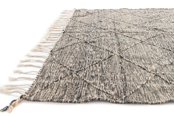 Detail image of 6' 7 x 9' 8 Hand Knotted Moroccan Wool Rug