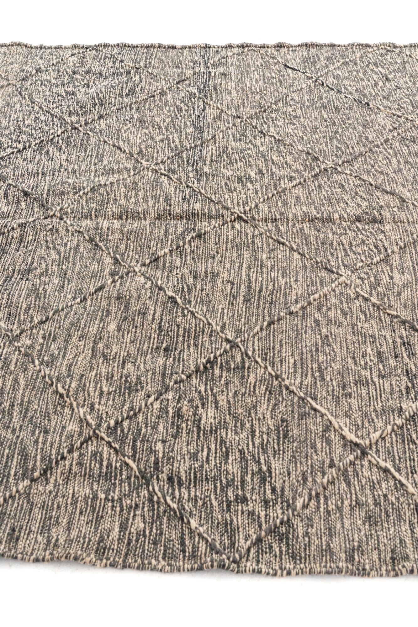 6' 7 x 9' 8 Hand Knotted Moroccan Wool Rug