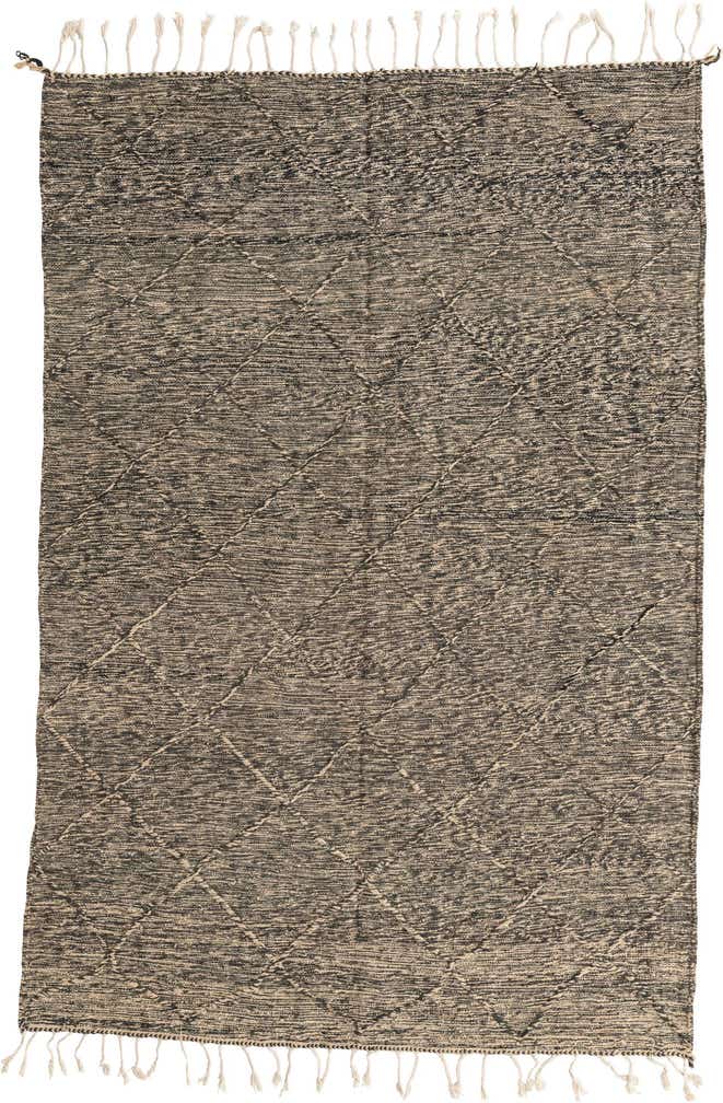 6' 7 x 9' 8 Hand Knotted Moroccan Wool Rug