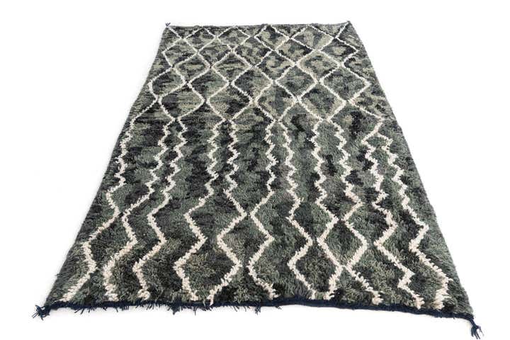 5' x 8' Hand Knotted Moroccan Wool Rug