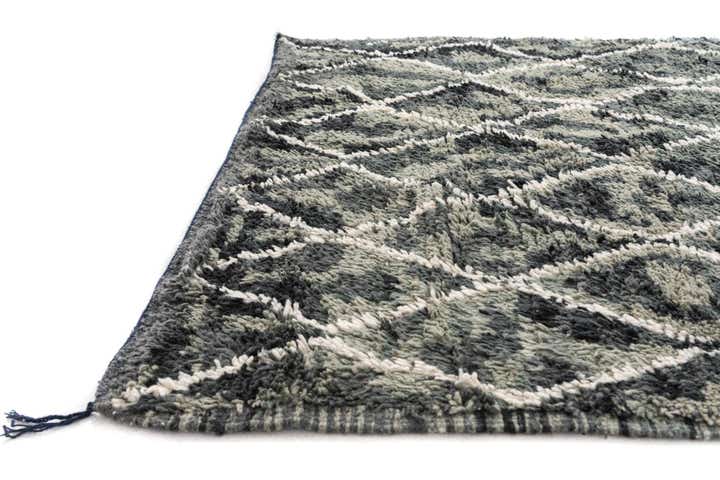 5' x 8' Hand Knotted Moroccan Wool Rug