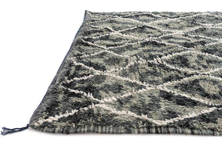 Detail image of 5' x 8' Hand Knotted Moroccan Wool Rug