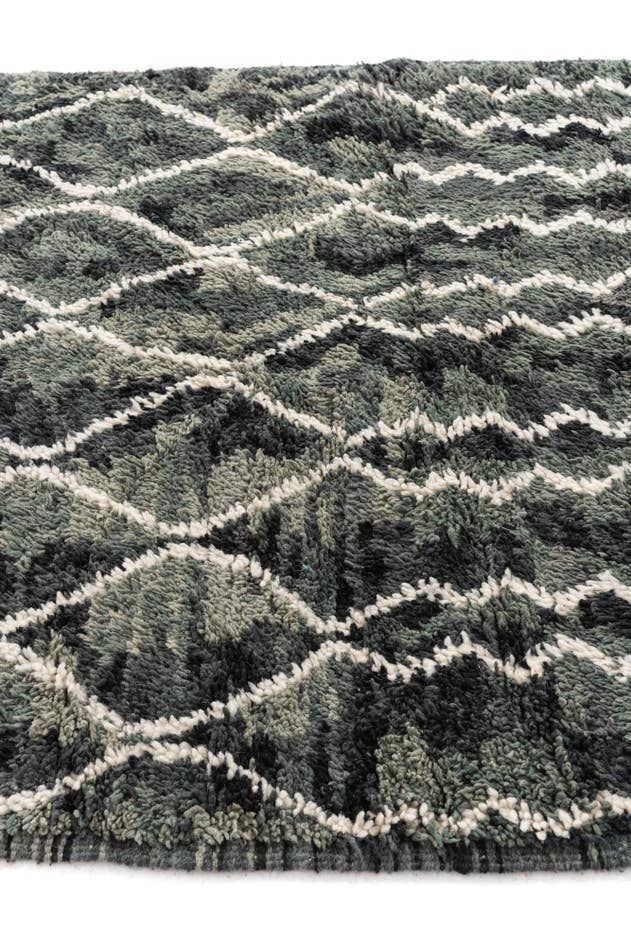Detail image of 5' x 8' Hand Knotted Moroccan Wool Rug