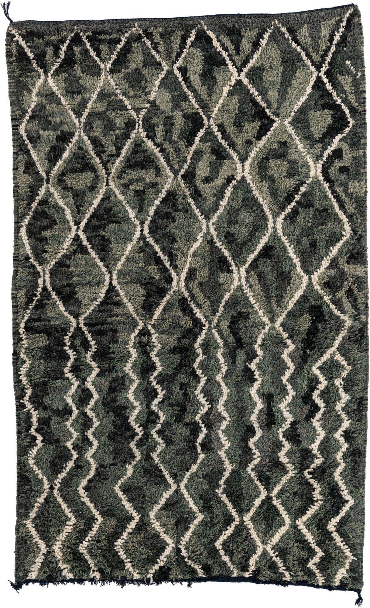 5' x 8' Hand Knotted Moroccan Wool Rug