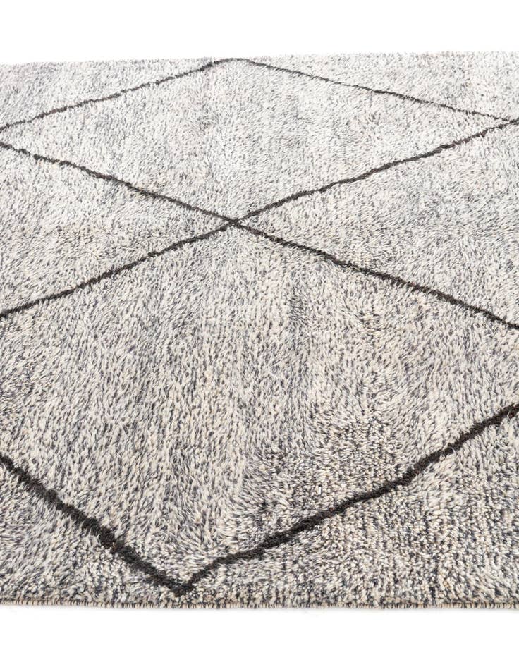 Detail image of 6' 8 x 9' 3  Hand Knotted Moroccan Wool Rug