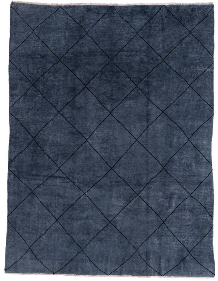 Detail image of 7' 9 x 9' 10 Hand Knotted Moroccan Wool Rug