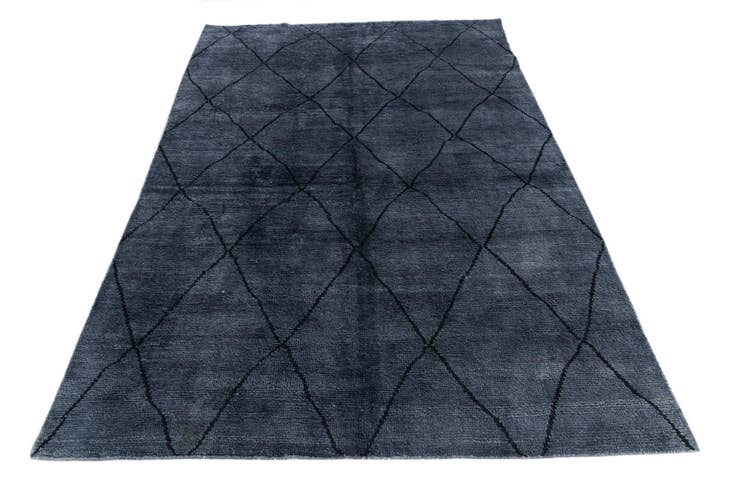 Detail image of 5' 6 x 8' 2 Hand Knotted Moroccan Wool Rug