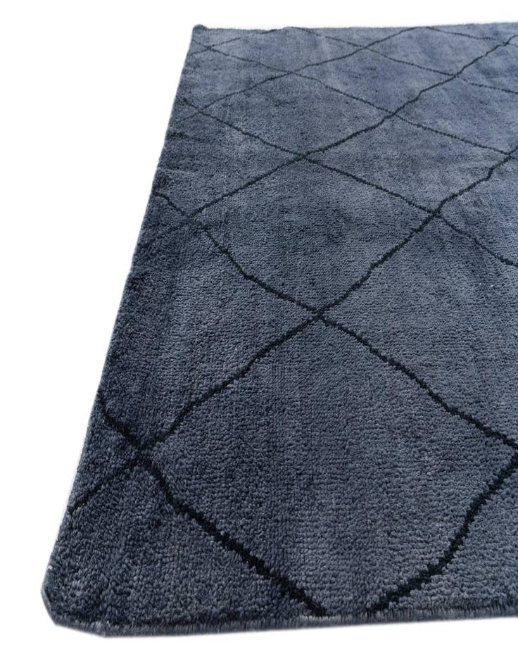 Detail image of 5' 6 x 8' 2  Hand Knotted Moroccan Wool Rug