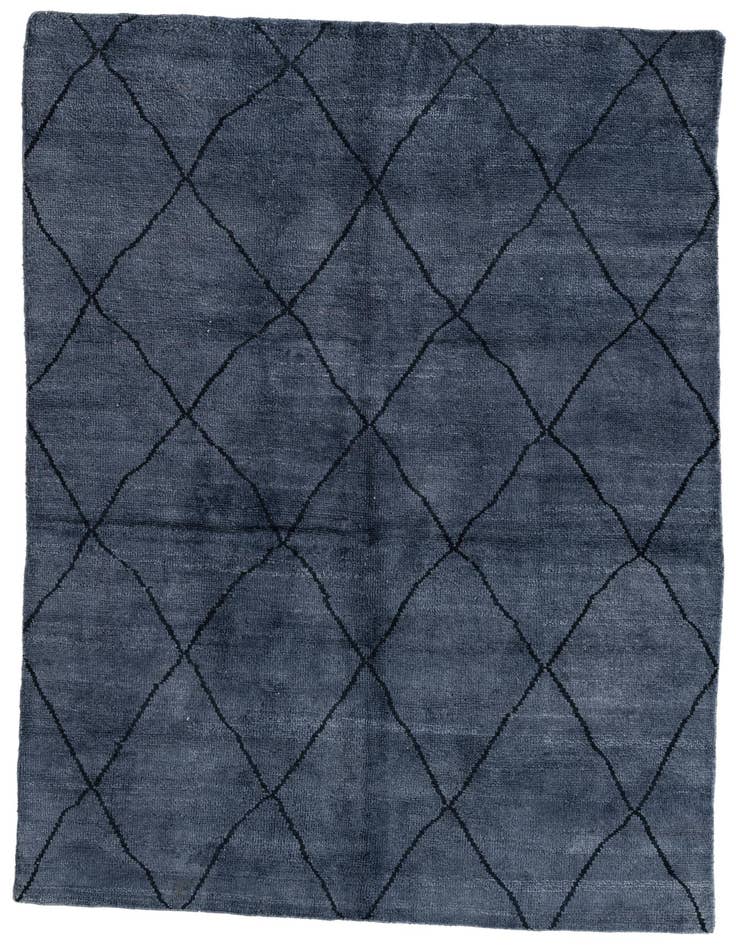 Detail image of 5' 6 x 8' 2 Hand Knotted Moroccan Wool Rug
