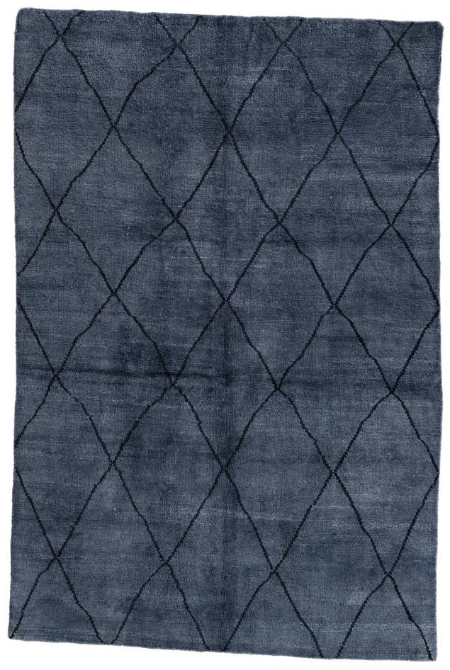 Detail image of 5' 6 x 8' 2 Hand Knotted Moroccan Wool Rug