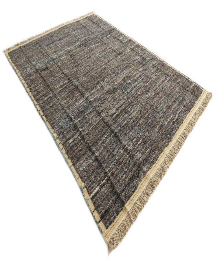 Detail image of 8' 1 x 10' 8  Hand Knotted Moroccan Wool Rug