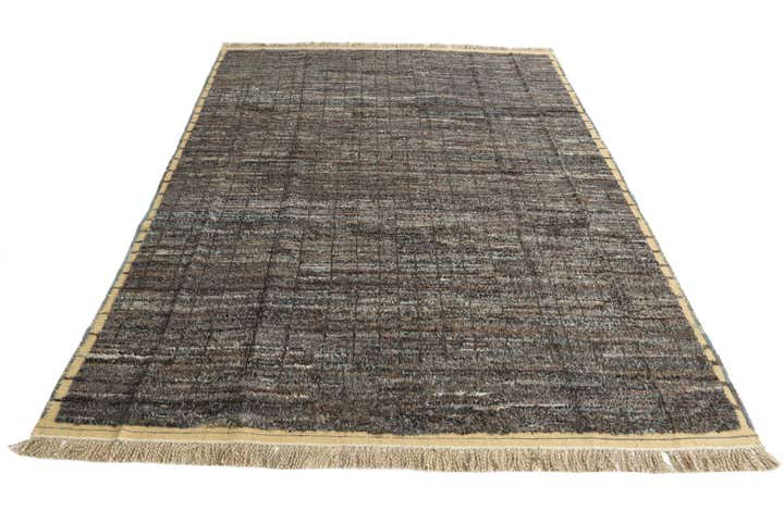 8' 1 x 10' 8 Hand Knotted Moroccan Wool Rug