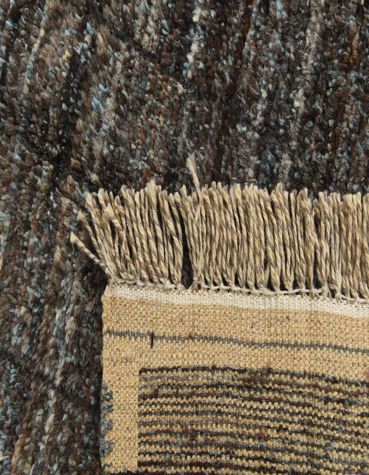 Detail image of 8' 1 x 10' 8  Hand Knotted Moroccan Wool Rug
