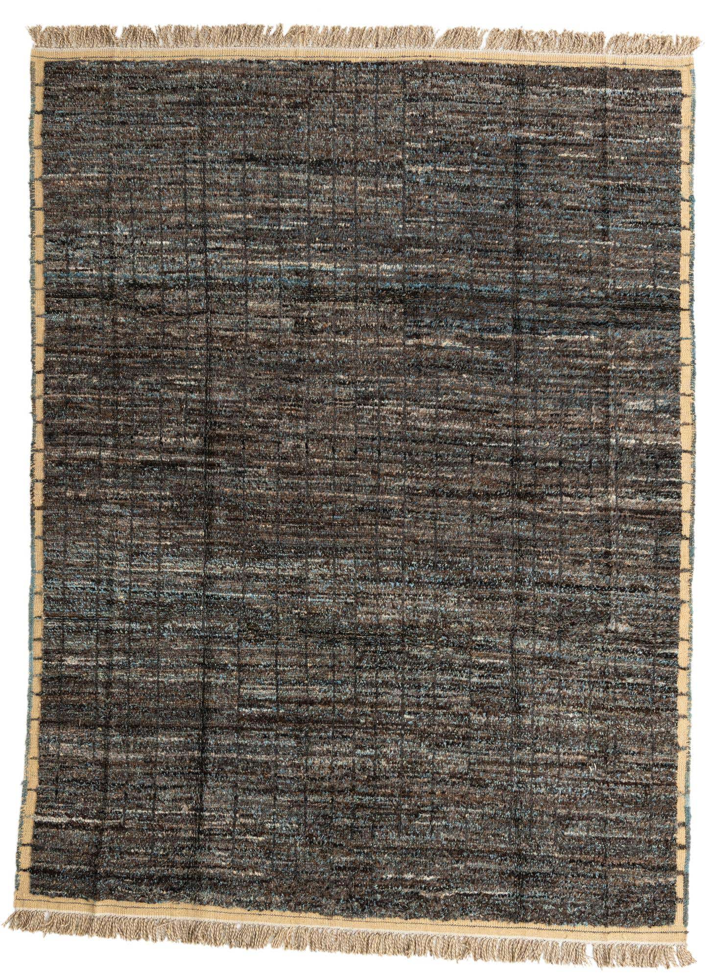 8' 1 x 10' 8 Hand Knotted Moroccan Wool Rug