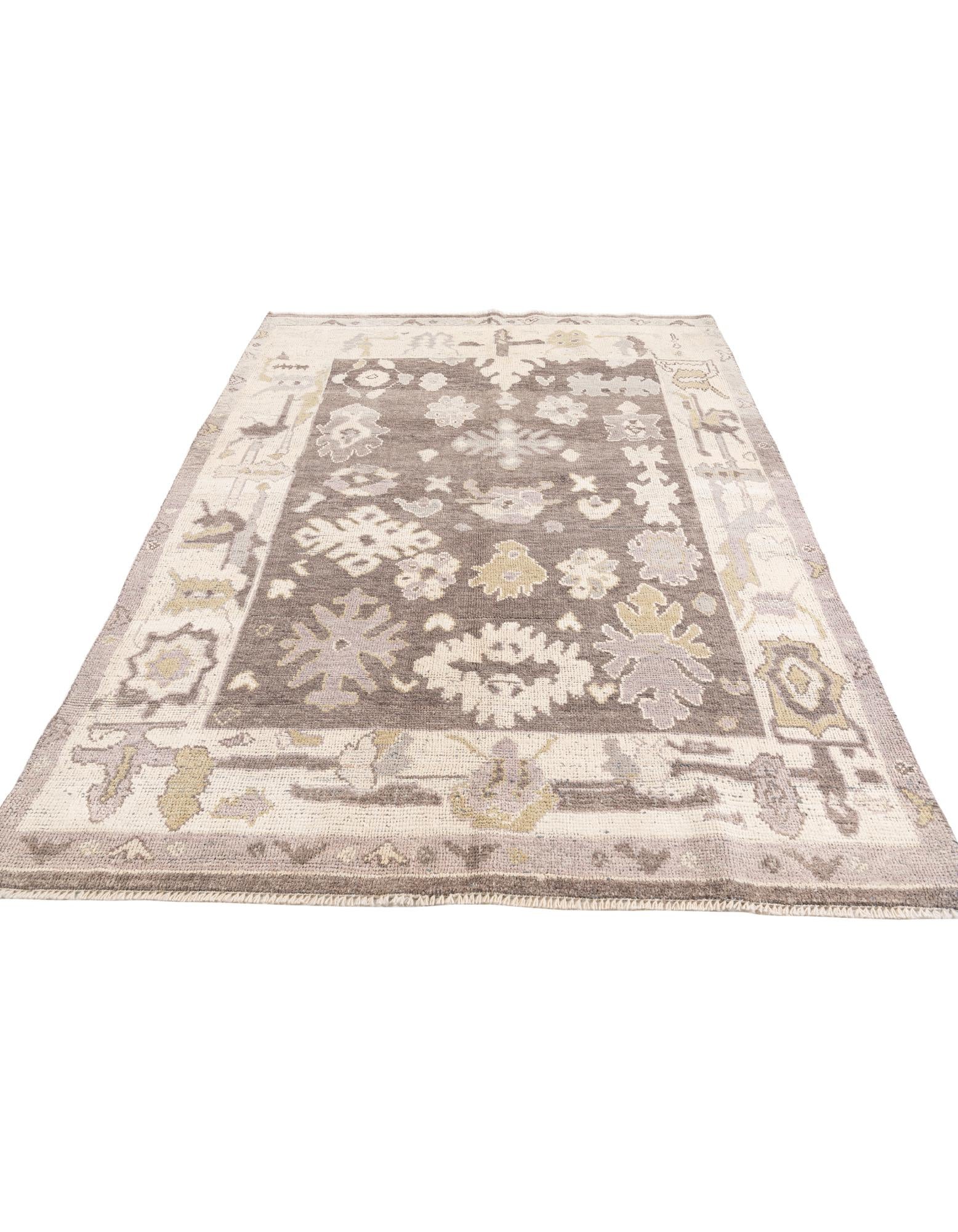 5' 5 x 7' 3 Hand Knotted Moroccan Wool Rug