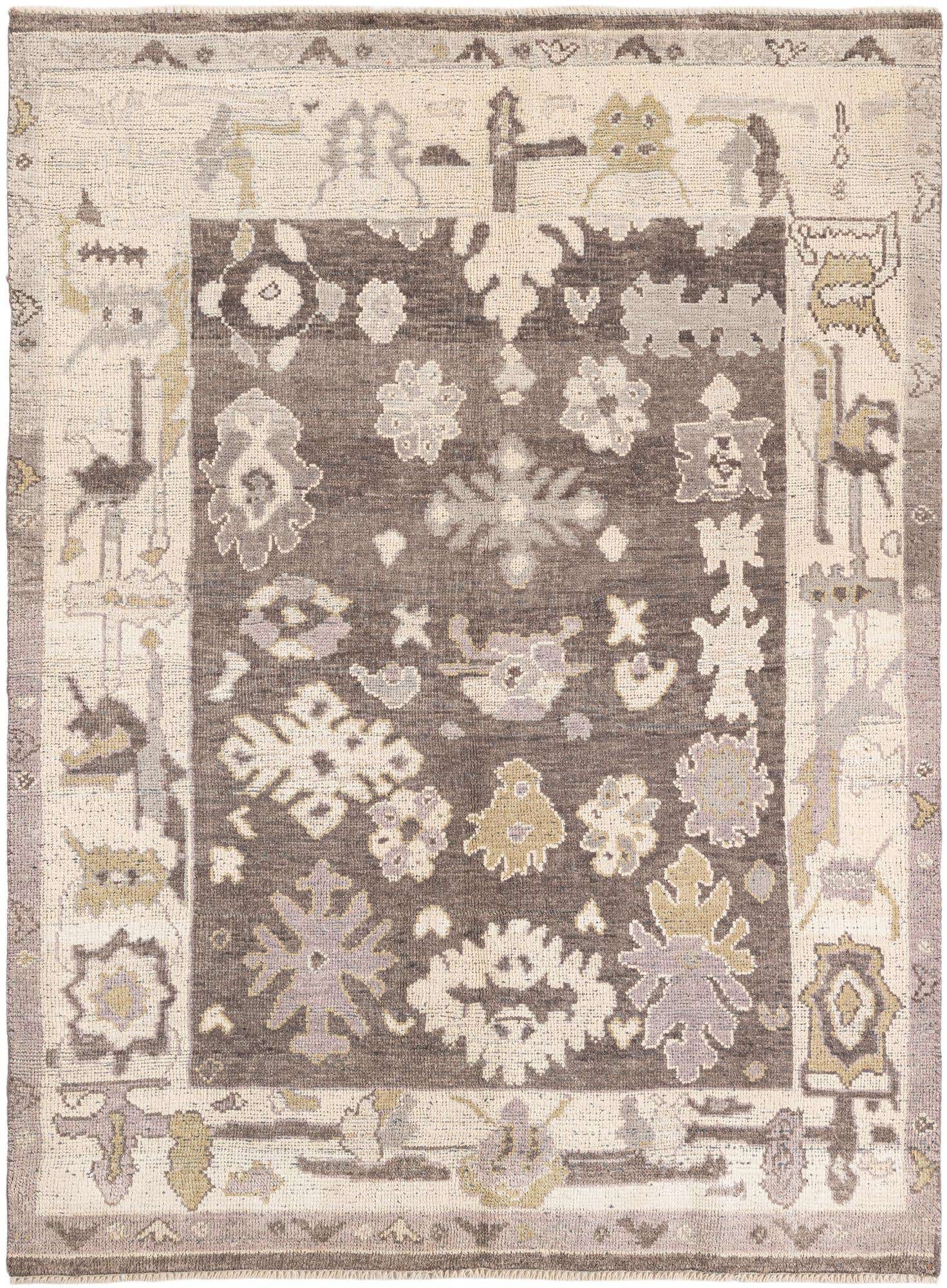 5' 5 x 7' 3 Hand Knotted Moroccan Wool Rug