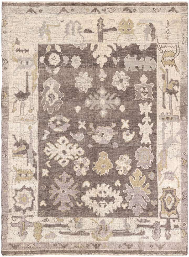 5' 5 x 7' 3 Hand Knotted Moroccan Wool Rug