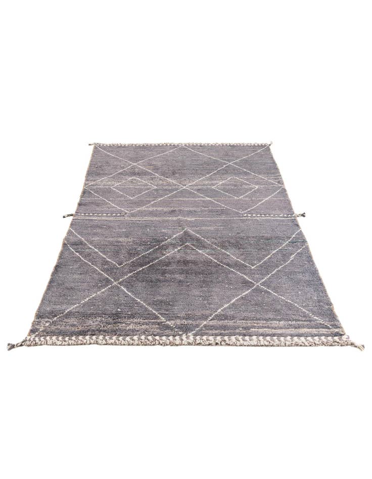 Detail image of 4' 3 x 6' 1 Hand Knotted Moroccan Wool Rug