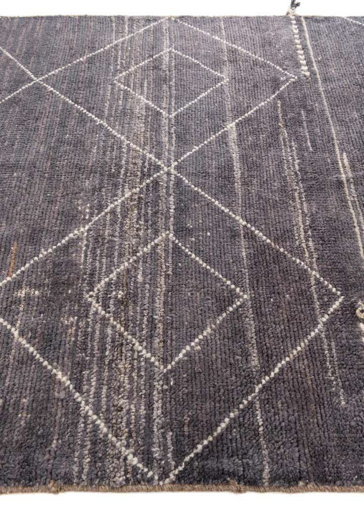 4' 3 x 6' 1 Hand Knotted Moroccan Wool Rug
