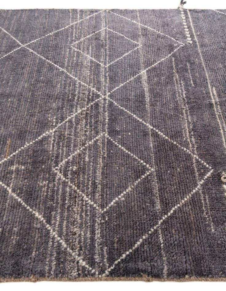 Detail image of 4' 3 x 6' 1 Hand Knotted Moroccan Wool Rug