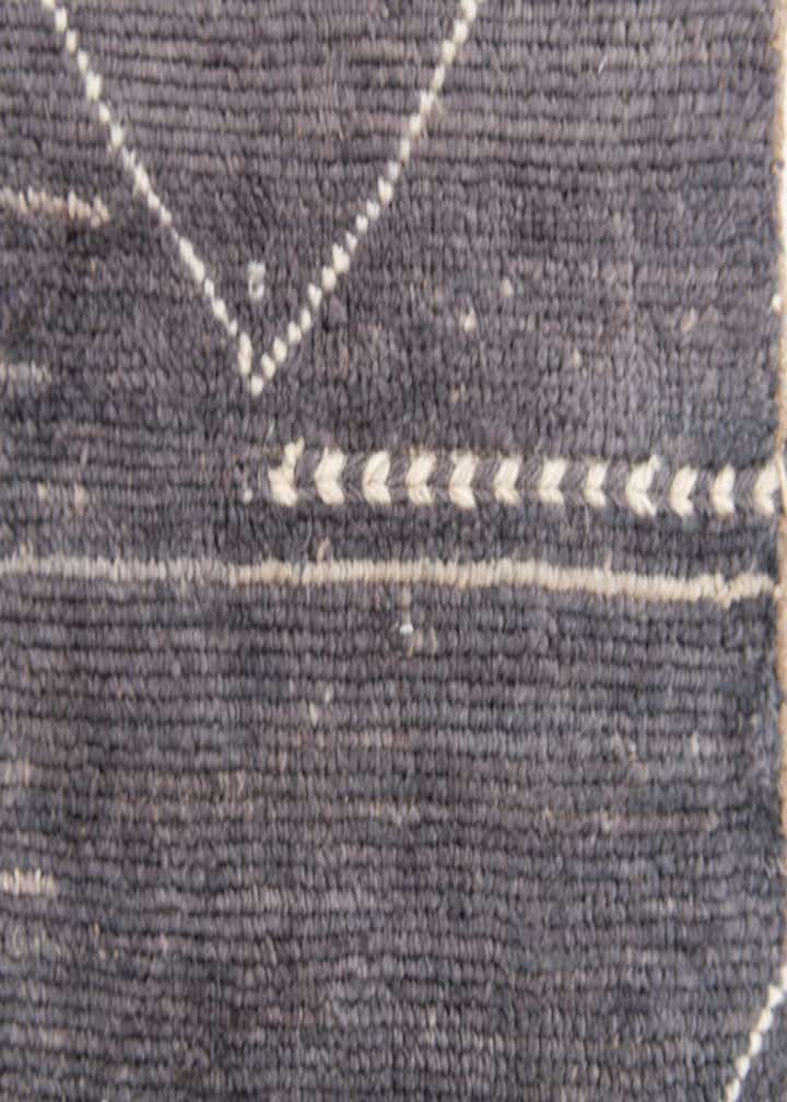 4' 3 x 6' 1 Hand Knotted Moroccan Wool Rug