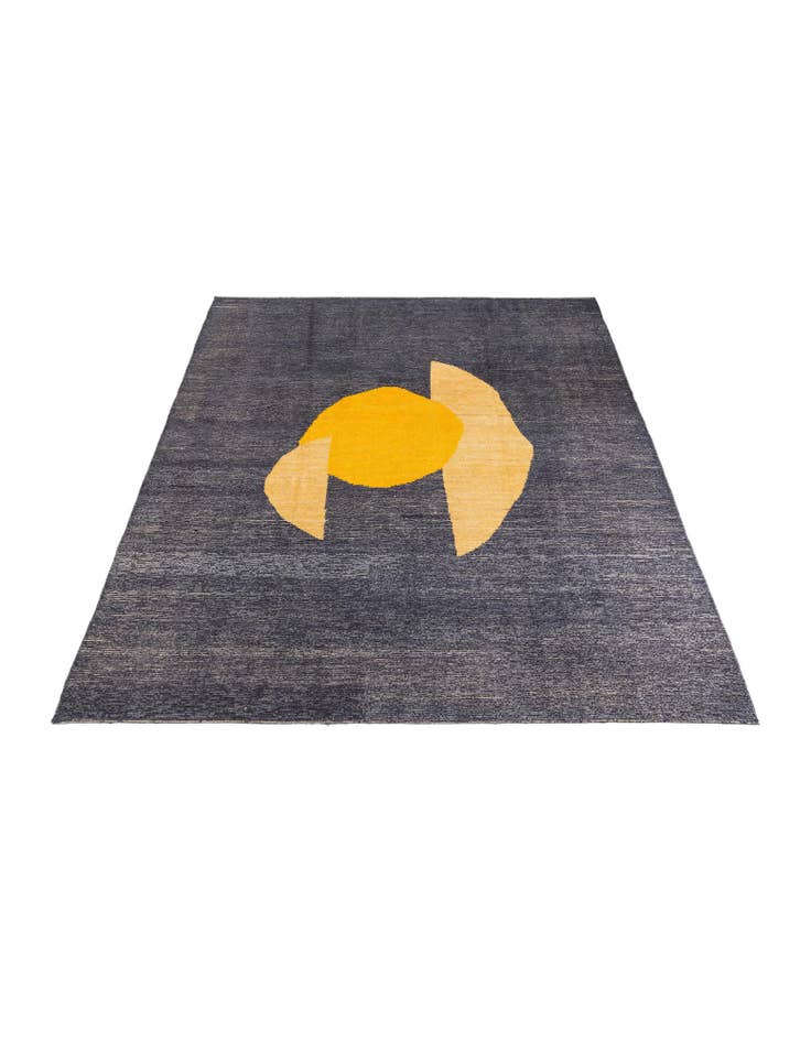 Detail image of 9' 4 x 11' 7 Hand Knotted Moroccan Wool Rug