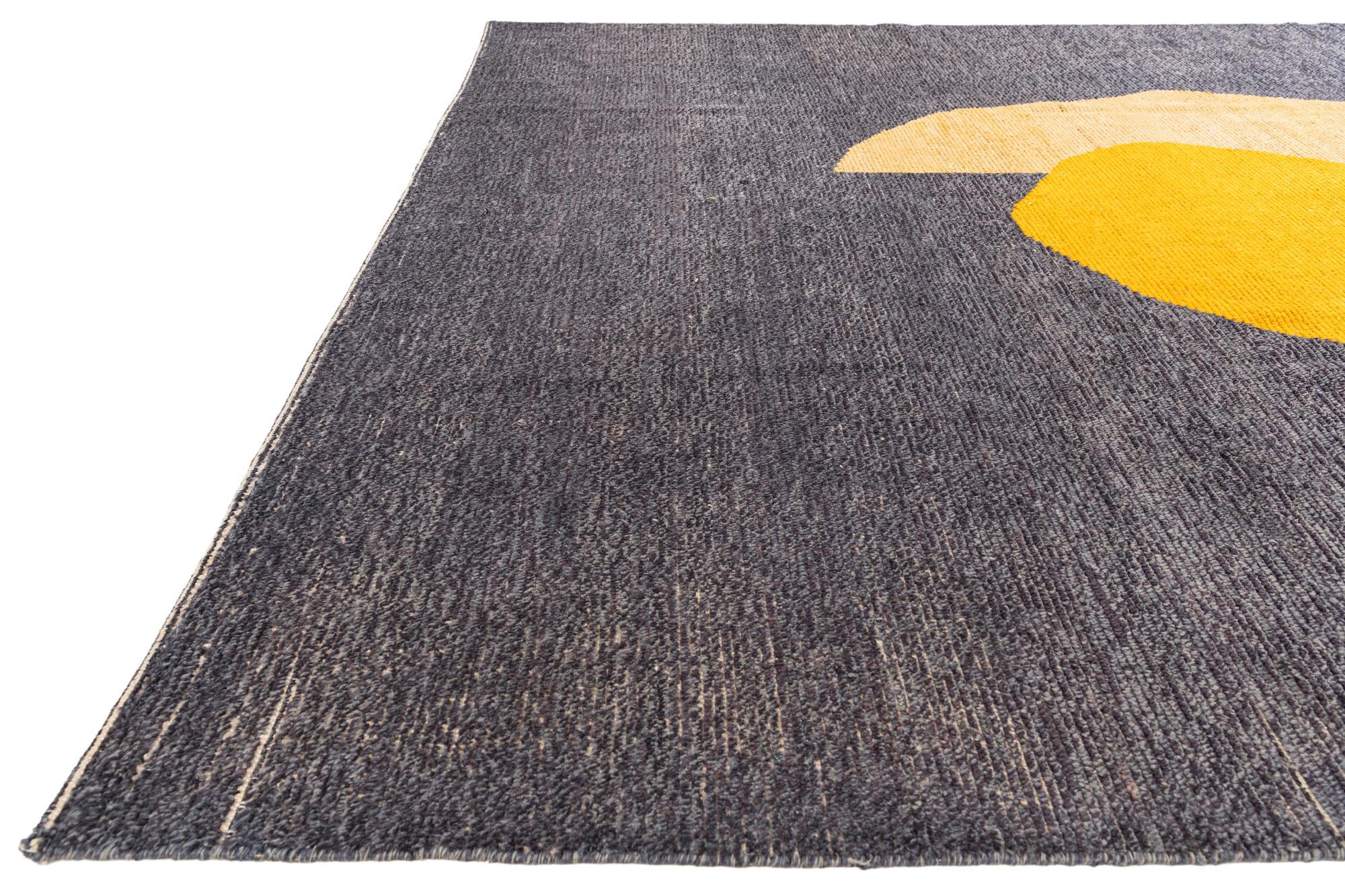 9' 4 x 11' 7 Hand Knotted Moroccan Wool Rug