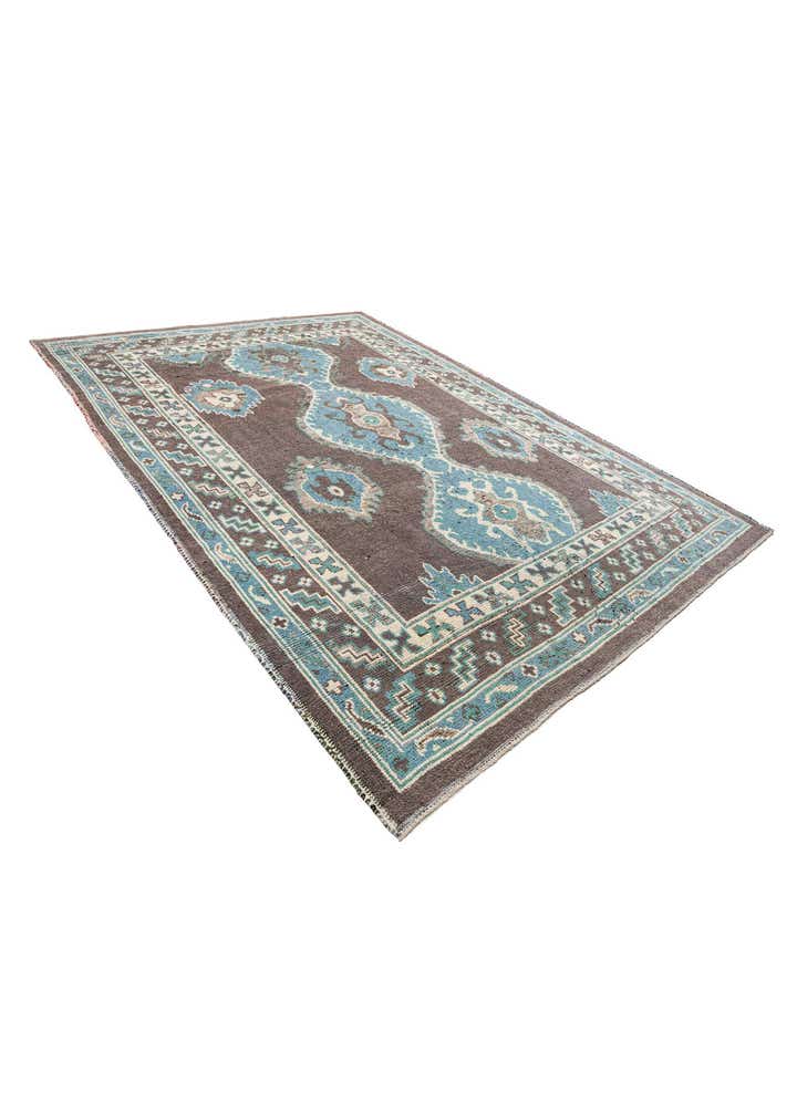 9' x 12' 4 Hand Knotted Moroccan Wool Rug